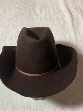 Dark Brown futura felt vintage cowboy hat